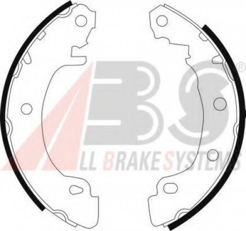 8988 A.B.S. комплект тормозных колодок