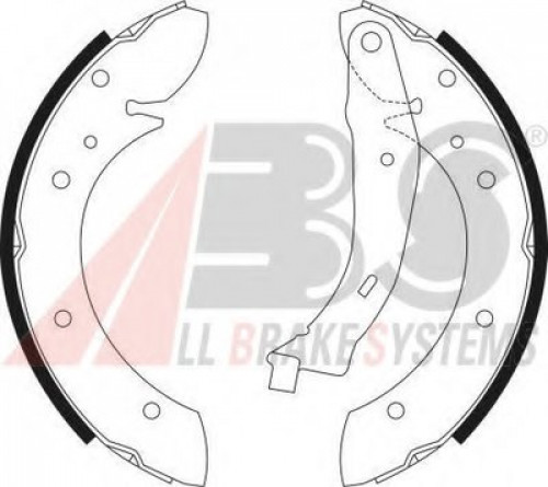 9028 A.B.S. комплект тормозных колодок