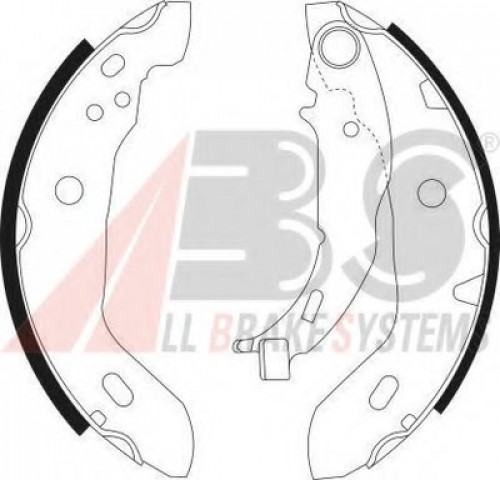 9041 A.B.S. комплект тормозных колодок
