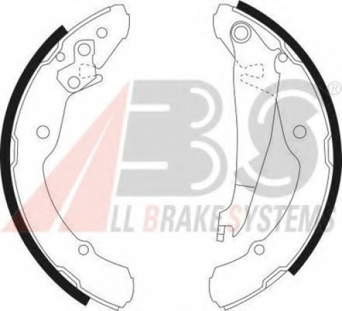 9042 A.B.S. комплект тормозных колодок