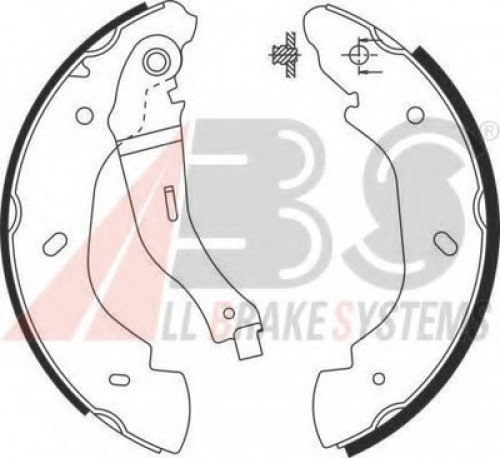 9126 A.B.S. комплект тормозных колодок
