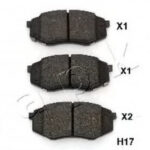 50H17 JAPKO комплект тормозных колодок