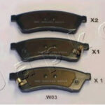 51W03 JAPKO комплект тормозных колодок