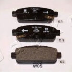 51W05 JAPKO комплект тормозных колодок