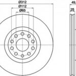 8DD355109521 HELLA PAGID тормозной диск
