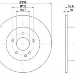 8DD355110091 HELLA PAGID тормозной диск