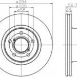 8DD355112051 HELLA PAGID тормозной диск