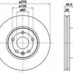 8DD355116351 HELLA PAGID тормозной диск