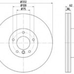 8DD355117731 HELLA PAGID тормозной диск