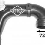 03875 METALCAUCHO патрубок турбіни nemo/bipper 1.3hdi 10-