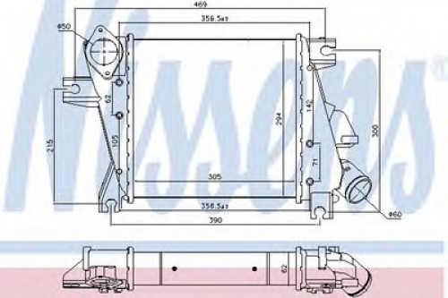96527 NISSENS интеркулер 96527 NISSENS интеркулер