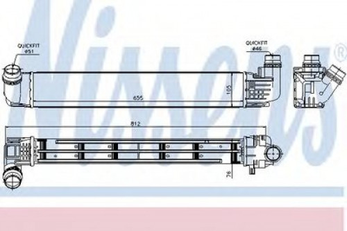 96533 NISSENS интеркулер 96533 NISSENS интеркулер