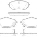 P1461302 WOKING комплект тормозных колодок