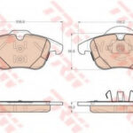 GDB1960 TRW комплект тормозных колодок