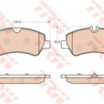 GDB1968 TRW комплект тормозных колодок