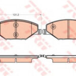 GDB2027 TRW комплект тормозных колодок