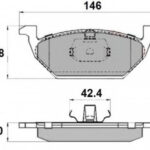 NP2006 NATIONAL комплект тормозных колодок