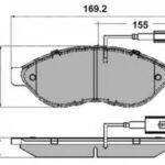NP2285 NATIONAL комплект тормозных колодок