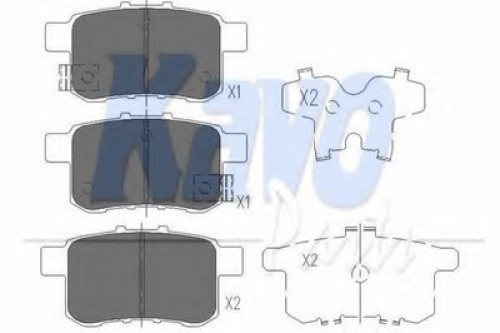 KBP2044 KAVO PARTS комплект тормозных колодок
