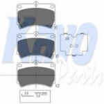 KBP4501 KAVO PARTS комплект тормозных колодок