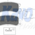KBP5515 KAVO PARTS комплект тормозных колодок