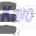 KBP8002 KAVO PARTS комплект тормозных колодок