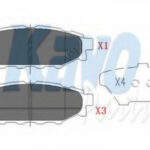 KBP8005 KAVO PARTS комплект тормозных колодок
