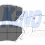 KBP9011 KAVO PARTS комплект тормозных колодок