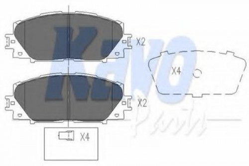 KBP9097 KAVO PARTS комплект тормозных колодок KBP9097 KAVO PARTS комплект тормозных колодок
