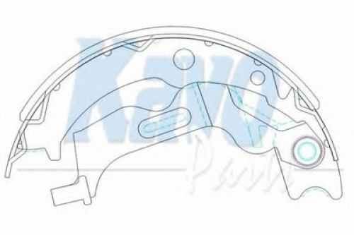 KBS1405 KAVO PARTS комплект тормозных колодок