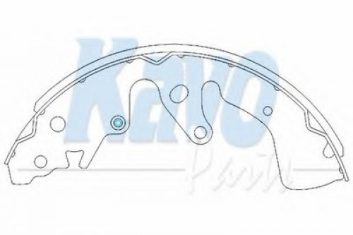 KBS8901 KAVO PARTS комплект тормозных колодок