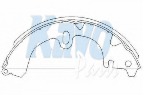 KBS9914 KAVO PARTS комплект тормозных колодок