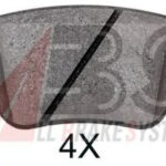 35001 A.B.S. комплект тормозных колодок