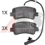 37939 A.B.S. комплект тормозных колодок