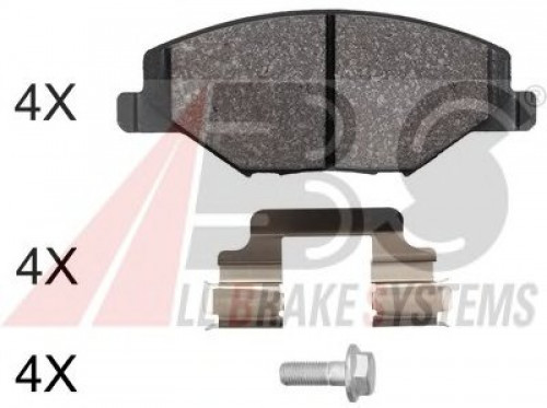 37957 A.B.S. комплект тормозных колодок