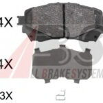 37977 A.B.S. комплект тормозных колодок