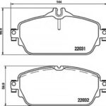 8DB355021551 HELLA PAGID комплект тормозных колодок