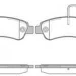 P1338302 WOKING комплект тормозных колодок