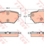 GDB2036 TRW комплект тормозных колодок