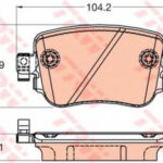 GDB2042 TRW комплект тормозных колодок
