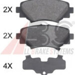 35032 A.B.S. комплект тормозных колодок