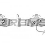 BP2209 BREMSI комплект тормозных колодок
