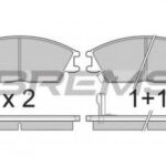 BP2293 BREMSI комплект тормозных колодок
