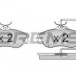 BP2382 BREMSI комплект тормозных колодок