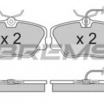 BP2485 BREMSI комплект тормозных колодок