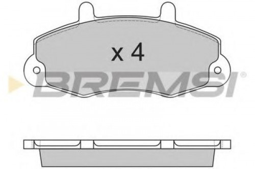 BP2525 BREMSI комплект тормозных колодок