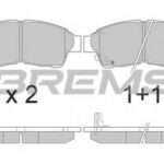 BP2526 BREMSI комплект тормозных колодок
