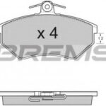 BP2531 BREMSI комплект тормозных колодок