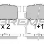BP2544 BREMSI комплект тормозных колодок