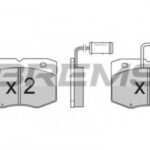BP2556 BREMSI комплект тормозных колодок